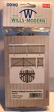 Wills SSM316 Modern Palisade Fencing & Gates - 1460mm '00' Gauge Plastic Kit 2nd