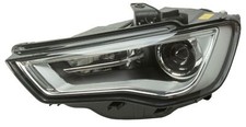 Faro Fanale Anteriore Xenon Led per Audi A3 2012-2016 Sinistro Parabola Nera