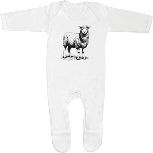 Sheep baby sleepsuit - baby,
