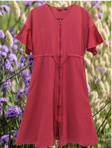 Gudrun sjoden ladies red zip - gudrun,