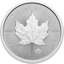 Maple Leaf 2025 Charles III  Canada $5 Silver 1 oz 999.9 Silver AG