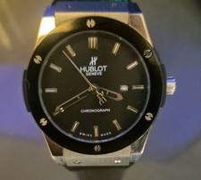 Hublot Big Bang Steel Black Ceramic Crocodile  strap 365.SM.1770.LR