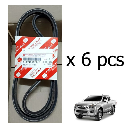 Pcs genuine belt - 6, a/c