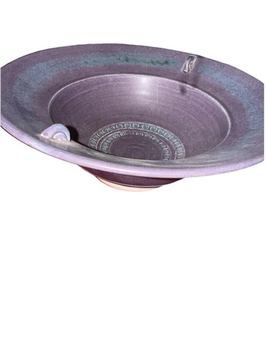 Conwy pottery bowl purple - pottery,