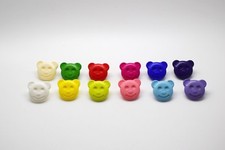 B610-6pcs TEDDY BEAR HEAD