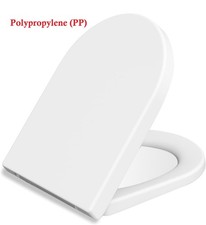 Soft Close D-Shape Toilet Seat