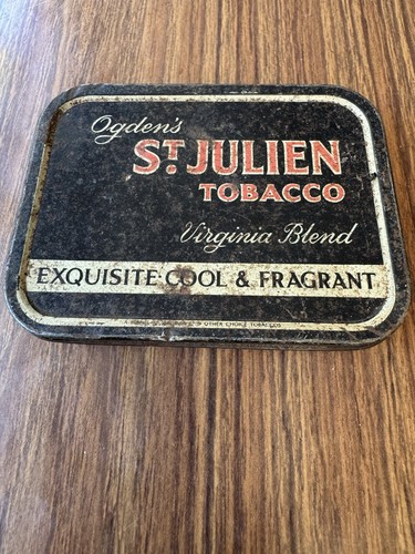 Julien tobacco tin ogdens - st, tin,