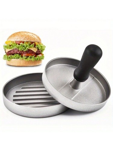 Burger press round stainless - press,