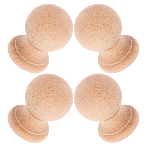 4pcs decorative wood - wood, finials