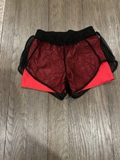 Mens 2 In 1 See Thru Mesh Red
