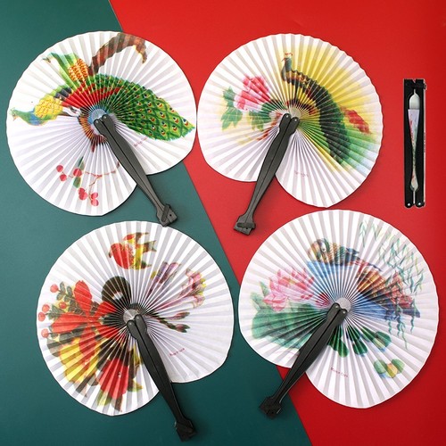 5pc chinese fan folding - 3,