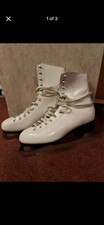 Retro white figure skates size