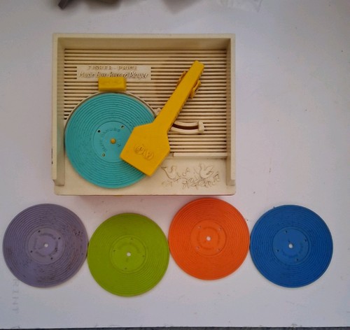 Fisher price music box - box, record