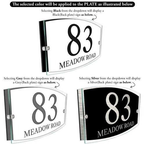 House number plaques - number,