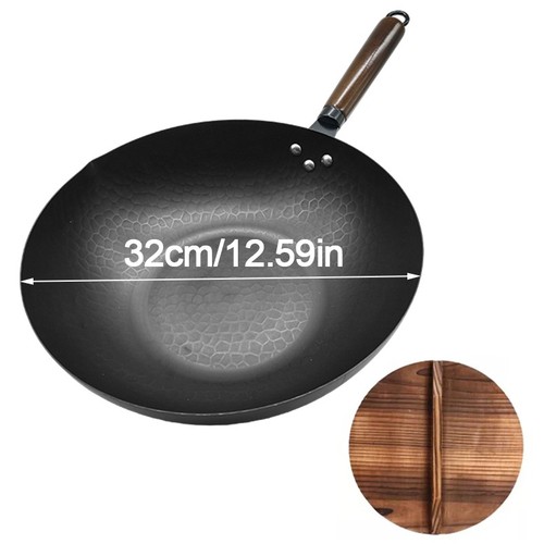 32cm pure iron wok non - pure, coated