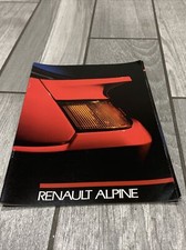 Renault Alpine Brochure RARE