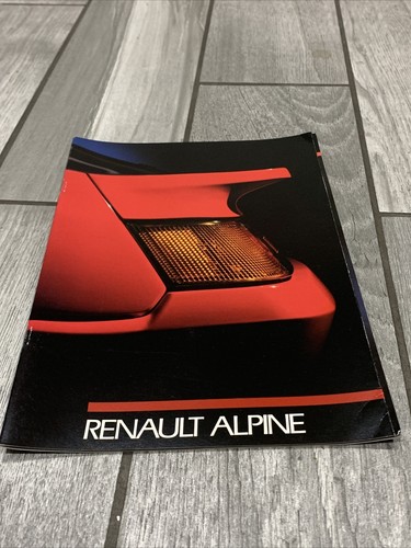 Renault alpine brochure - brochure, rare