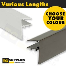 PVC F Section for Polycarbonate Roofing Sheets For 10mm 16mm 25mm Gable End Bar 