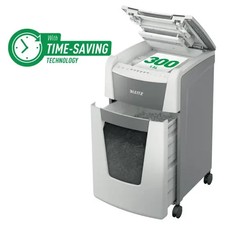 Leitz IQ Autofeed Office 300 Cross-Cut P-4 paper Shredder White 80151000