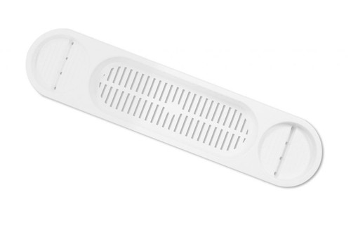 New white plastic over bath - white,