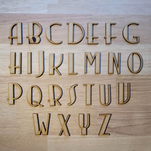 Wooden letters large mdf - wooden, 20s