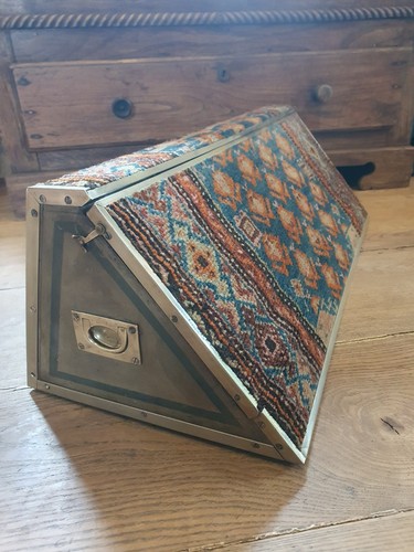 Antique travelling carpet box