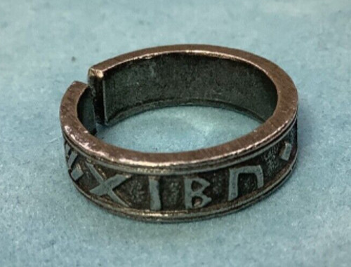 Viking silver pewter rune - silver,