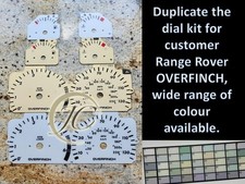 RANGE ROVER OVERFINCH MERCEDES BMW FORD MUSTANG RALLIART CUSTOM MADE DIAL KIT