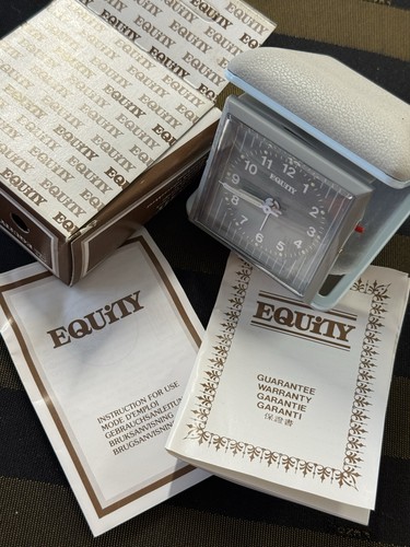 Vintage equity travel alarm - equity,