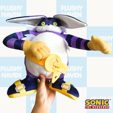 Sonic The Hedgehog Big The Cat Plush 12" Purple TV Character Series Plushy Gift