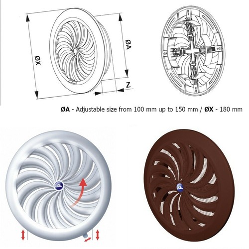 White or brown round - 4",