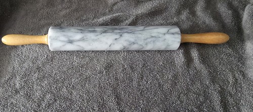 Marble rolling pin - rolling, with
