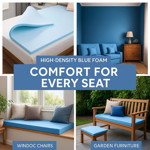 High density blue foam sheet - density,