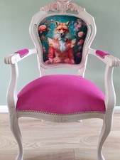 Shabby Chic French Style Dining Bedroom Accent Chair With LADY FOX