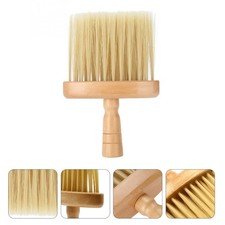 Wood Handle Neck Duster Brush Hair Cutting Brush for Salon Barber Use