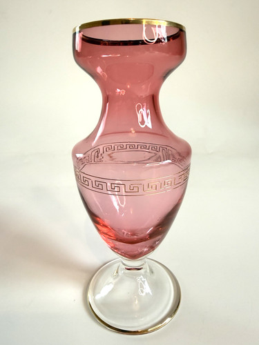 Small vintage cranberry glass - vintage,