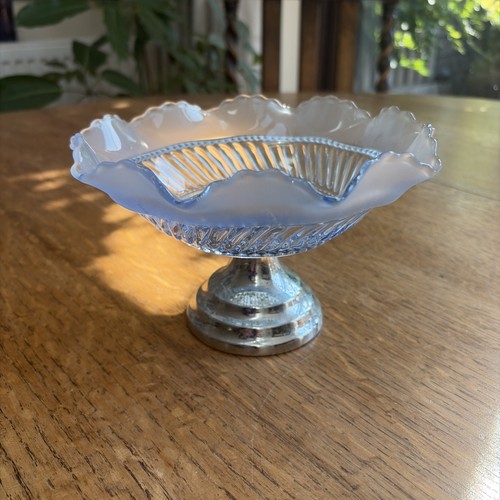 Art deco frosted - , blue