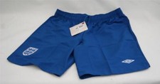 Women's England Matchday Shorts Official Umbro Home Blue Football  BNWT