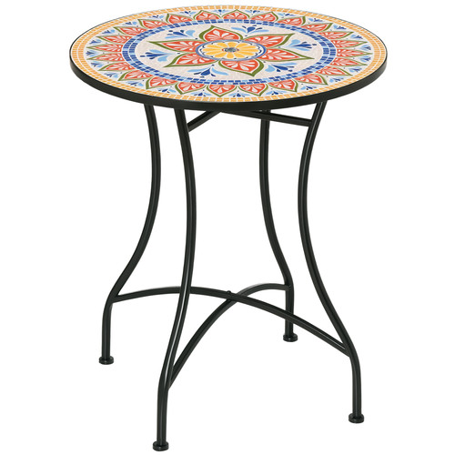 Outsunny 60cm mosaic round - mosaic,