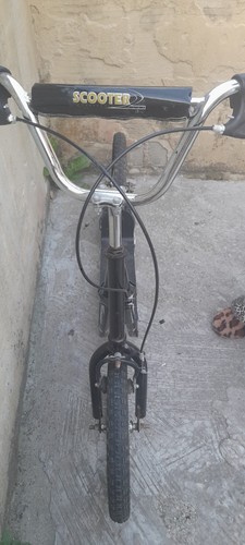 Black adult push scooter with - push,