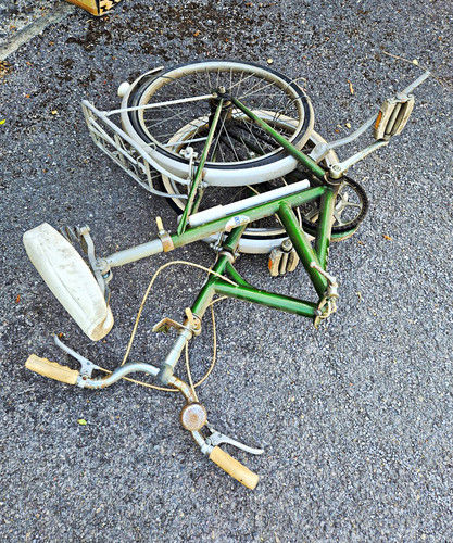 Dawes folding bike green white - dawes,