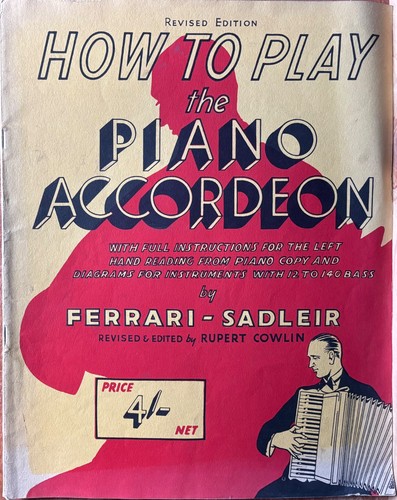 Vintage piano accordion tutor - accordion,