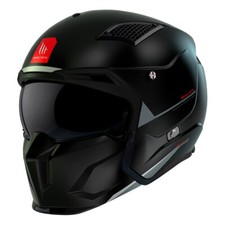 Casco Modulare MT Helmets Streetfighter SV S Solid A1 Nero Opaco