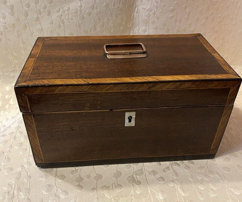 Antique georgian wooden tea - antique,
