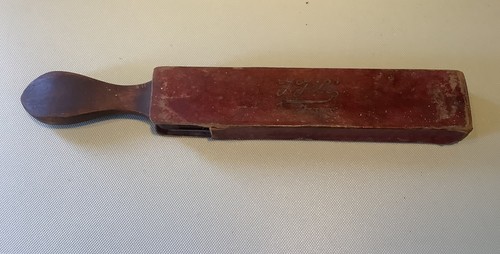 Vintage leather razor - leather,