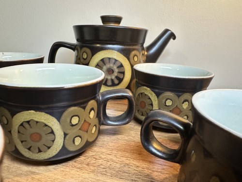 Denby arabesque teapot - teapot, set