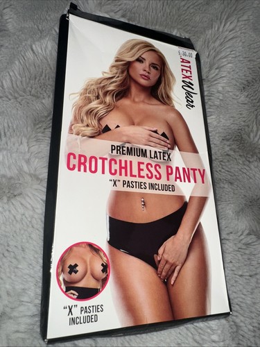 Latex wear crotchless panty - wear,
