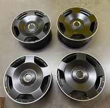 x4 22" G63 Block 8128 Style Alloy Wheels Black ML Mercedes G Wagon 10J 5x130