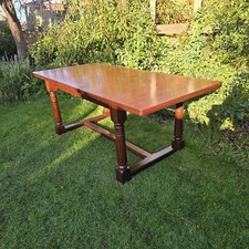 Antique Reproduction Mahogany Large Long Dining Table. 8/10 Seater