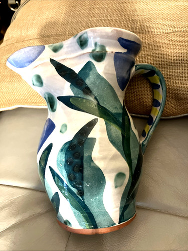 Vintage pitcher spanish - pitcher,